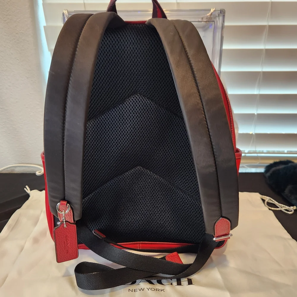 Coach Red Backpack - Picture 3 of 4